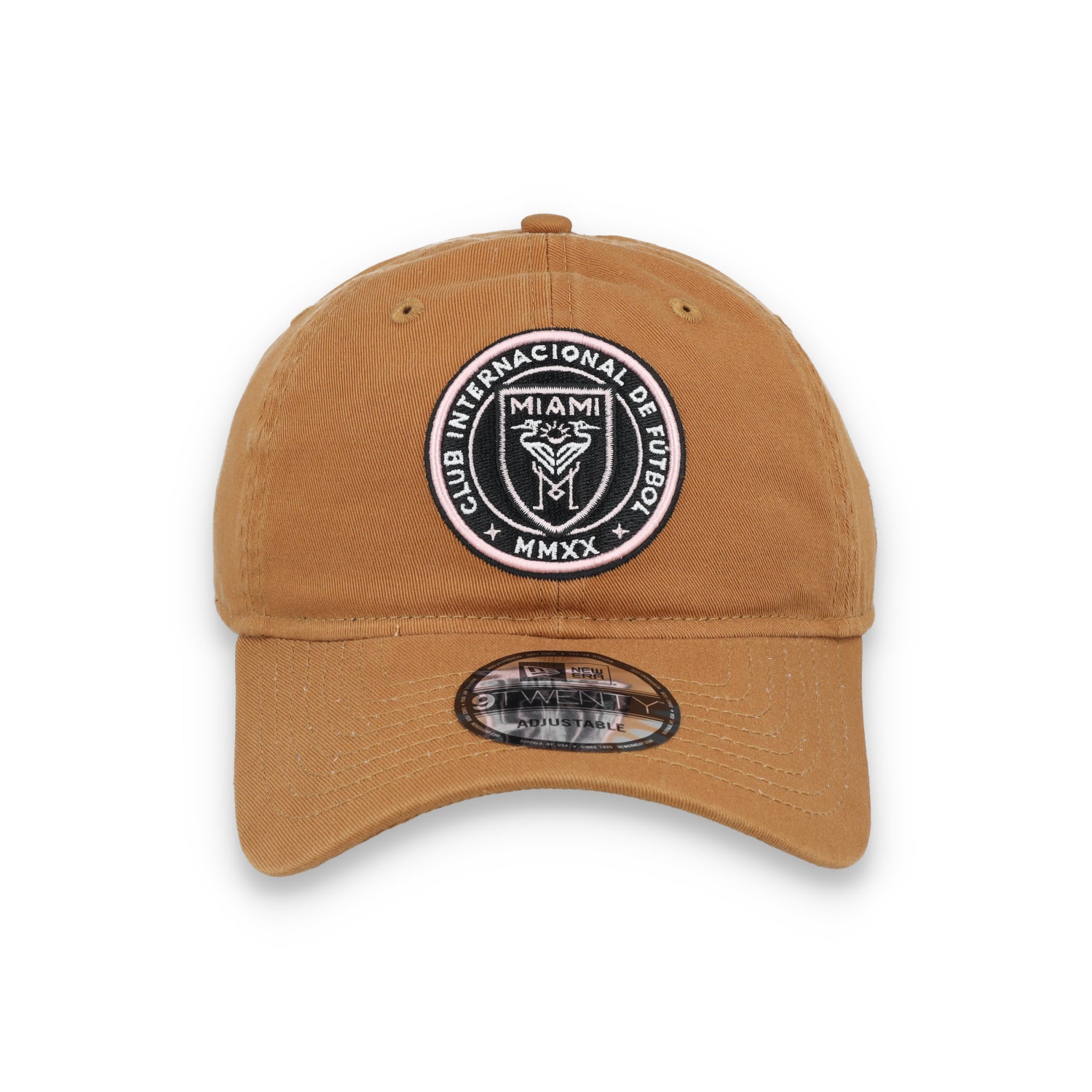 New Era Inter Miami Crest 9TWENTY Adjustable Hat-Khaki