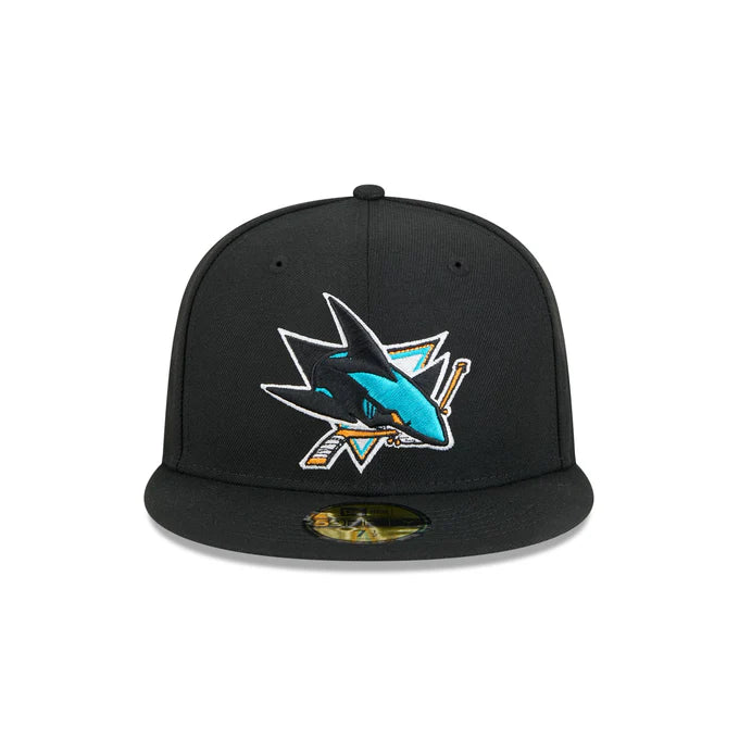 New Era San Jose Sharks Team 59FIFTY Fitted Hat-Black