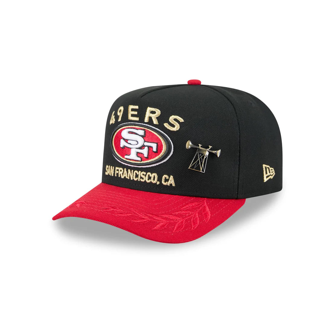 New Era San Francisco 49ers 2025 NFL Draft A-Frame 59FIFTY Fitted Hat