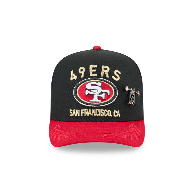 New Era San Francisco 49ers 2025 NFL Draft A-Frame 59FIFTY Fitted Hat
