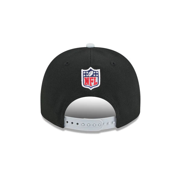 New Era Las Vegas Raiders 2025 NFL Draft A-Frame 9FIFTY Snapback Hat-Black