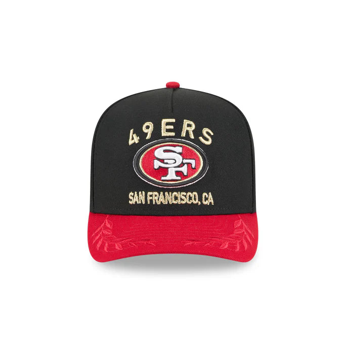 New Era San Francisco 49ers 2025 NFL Draft A-Frame 9FIFTY Snapback Hat-Black
