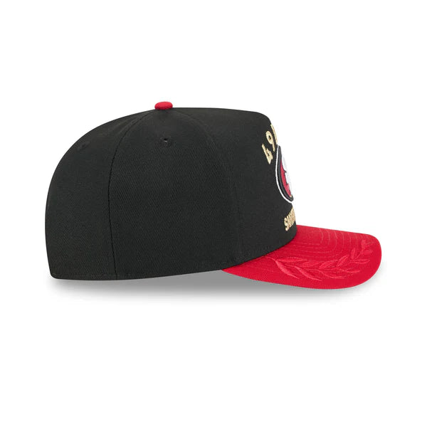 New Era San Francisco 49ers 2025 NFL Draft A-Frame 9FIFTY Snapback Hat-Black