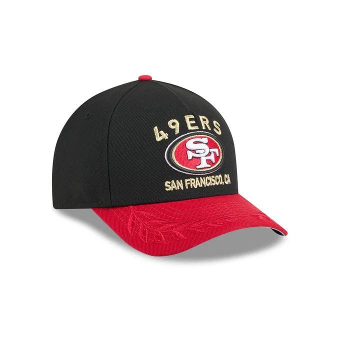 New Era San Francisco 49ers 2025 NFL Draft 9FORTY M-Crown Snap Hat-Black