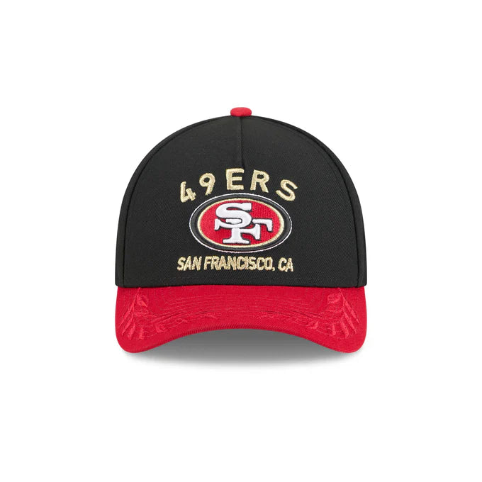 New Era San Francisco 49ers 2025 NFL Draft 9FORTY M-Crown Snap Hat-Black