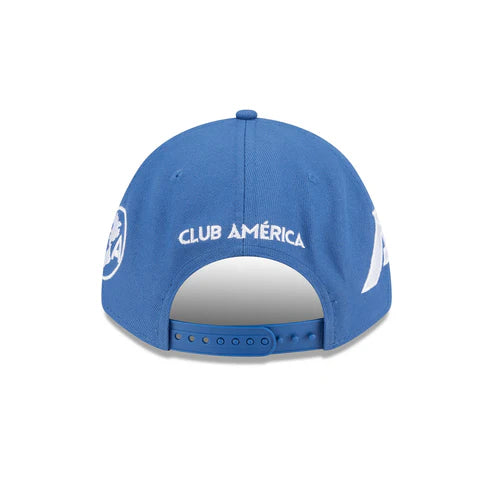 New Era Club America All League 9FORTY M-Crown A-Frame Adjustable Hat-Indigo