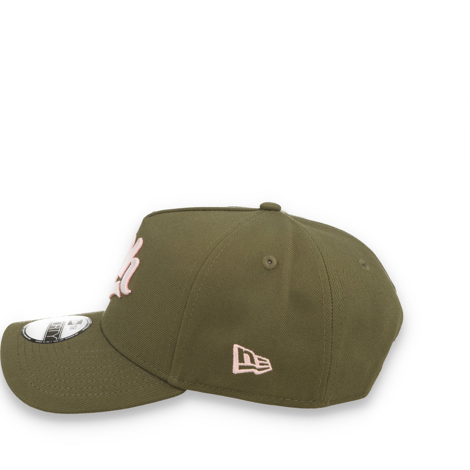 New Era Charros de Jalisco A-Frame 9FORTY Adjustable Hat-Olive/Pink