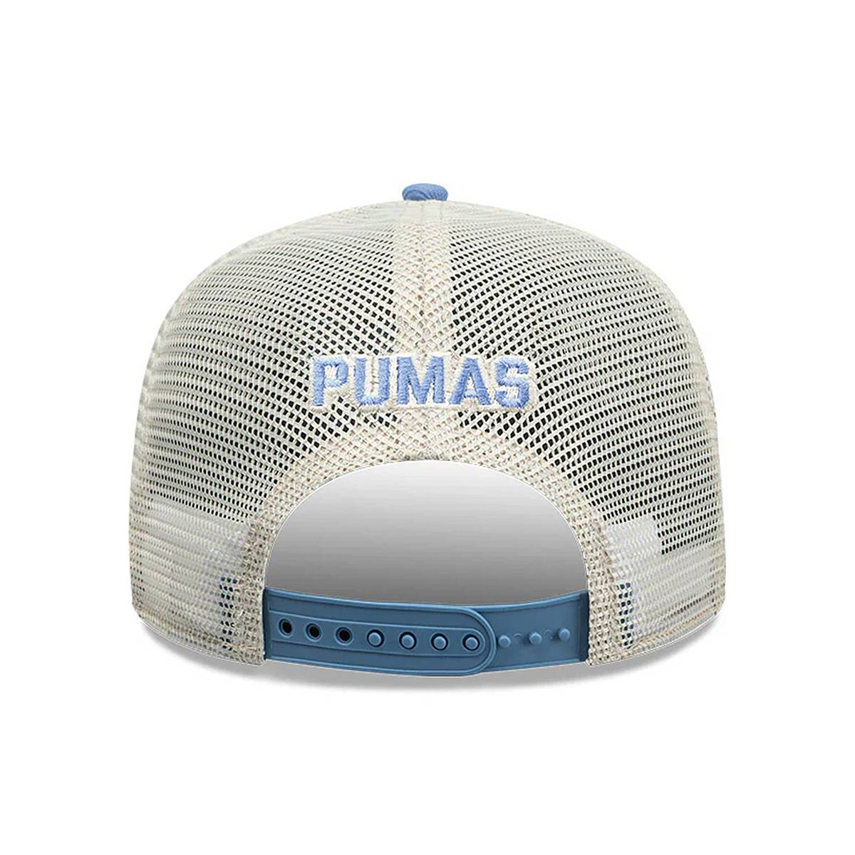 New Era Pumas 9Seventy Truckers Snapback Hat-Khaki/Baby Blue