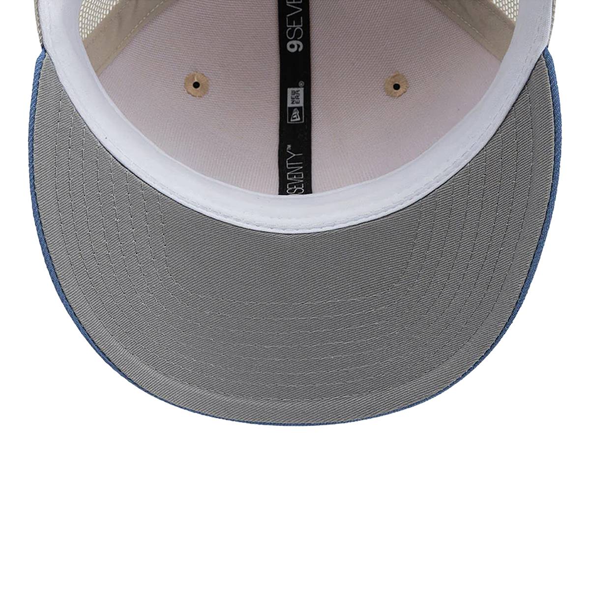 New Era Pumas 9Seventy Truckers Snapback Hat-Khaki/Baby Blue