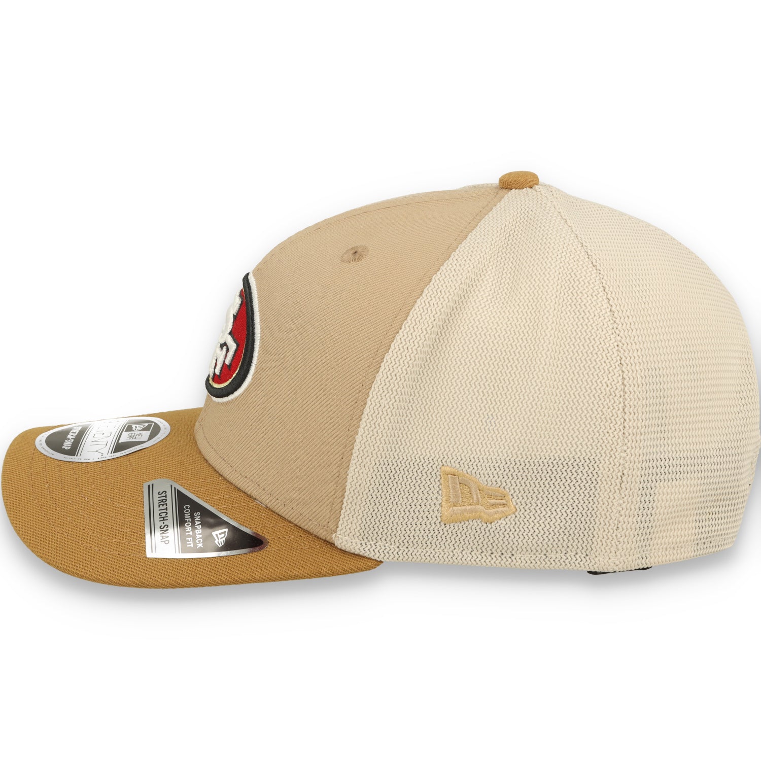 New Era San Francisco 49ers 2Tone 9SEVENTY Trucker Stretch-Snap Hat-Brown/Beige