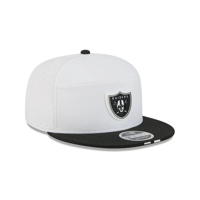 New Era Las Vegas Raiders 2025 Training Split Panel 9FIFTY Snapback-White