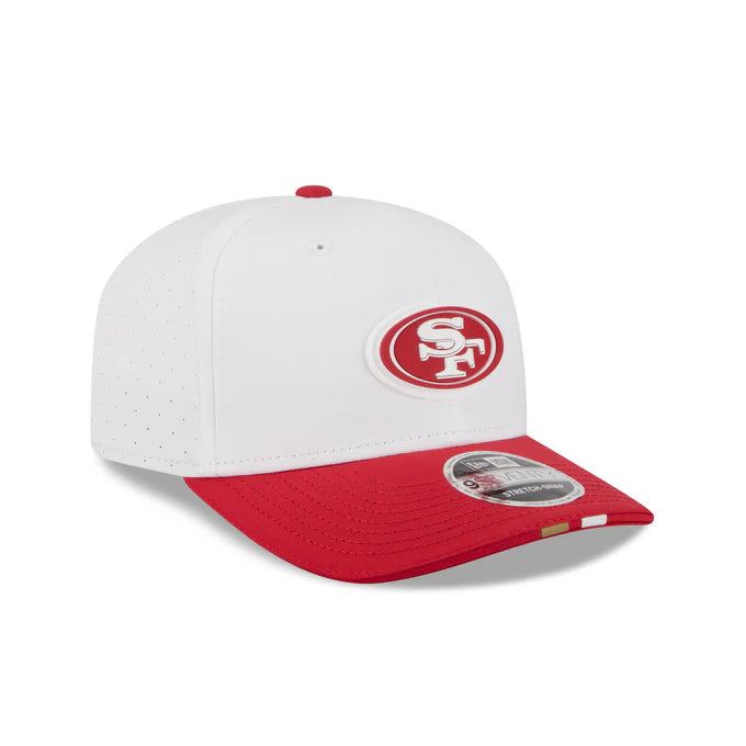 New Era San Francisco 49ers 2025 Training 9SEVENTY Stretch-Snap-White