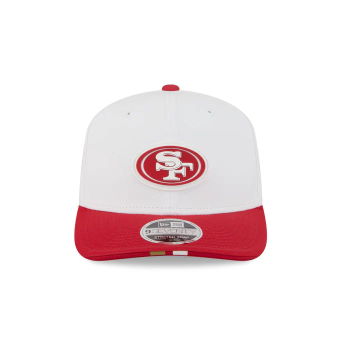 New Era San Francisco 49ers 2025 Training 9SEVENTY Stretch-Snap-White