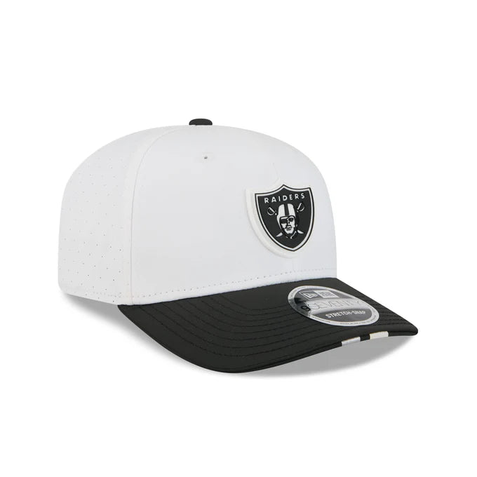 New Era Las Vegas Raiders 2025 Training 9SEVENTY Stretch-Snap-White