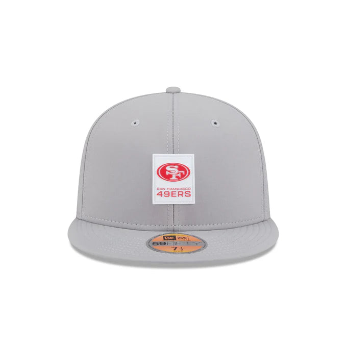 New Era San Francisco 49ERS Hot Weather ON-FIELD Sideline 59FIFTY Fitted Hat-Gray