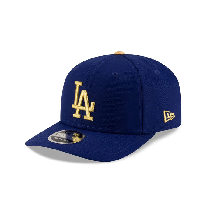 New Era Los Angeles Dodgers 2024 WS Side Patch 9SEVENTY Stretch-Snap Hat-Royal/Gold