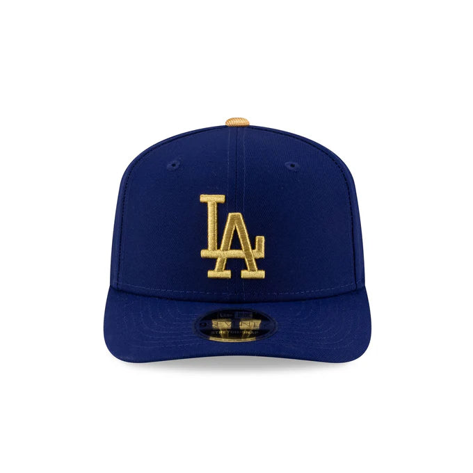New Era Los Angeles Dodgers 2024 WS Side Patch 9SEVENTY Stretch-Snap Hat-Royal/Gold