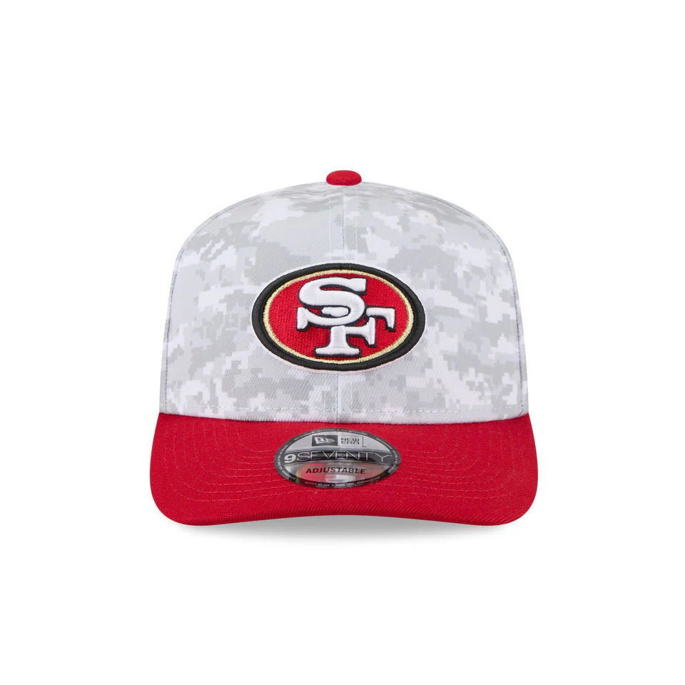 New Era San Francisco 49ers Salute to Service 9SEVENTY Snapback Hat 2025