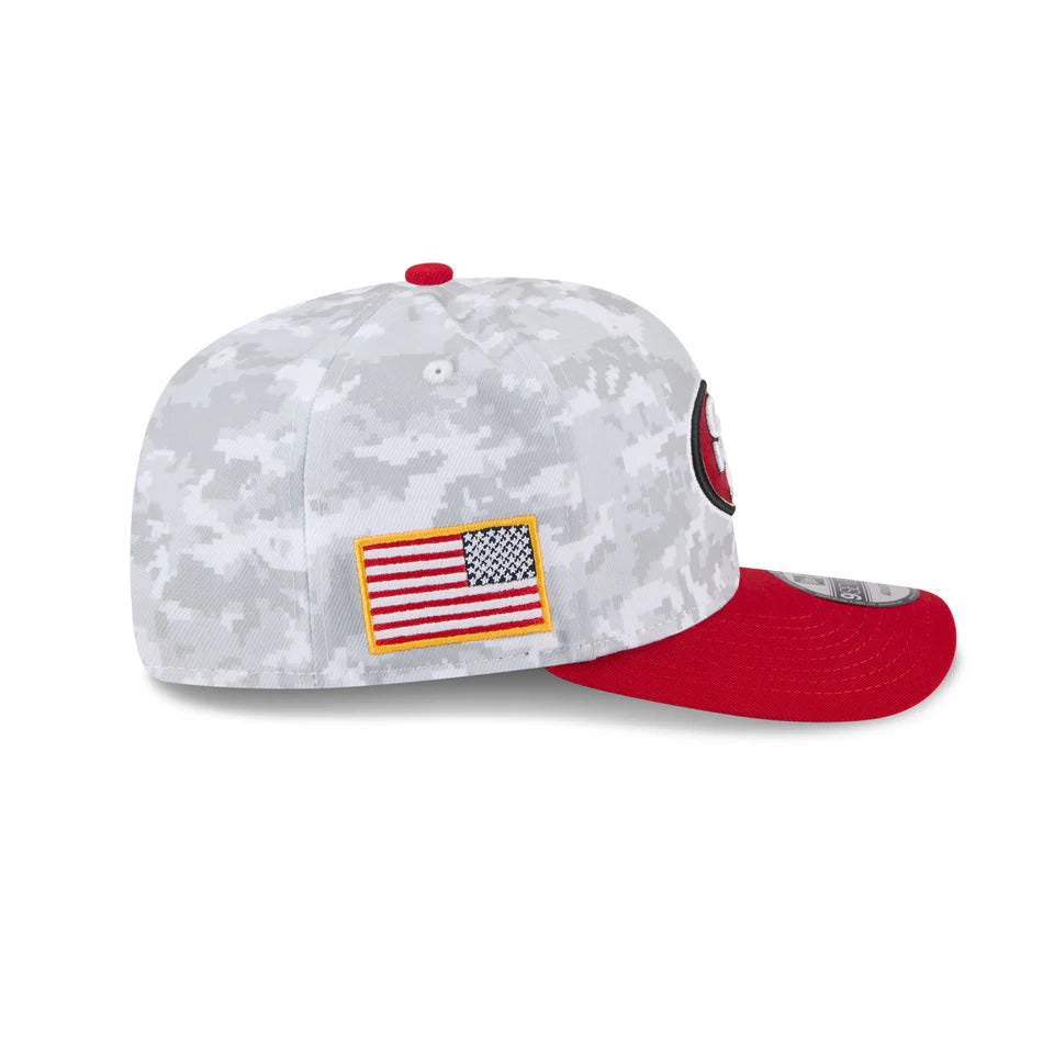 New Era San Francisco 49ers Salute to Service 9SEVENTY Snapback Hat 2025