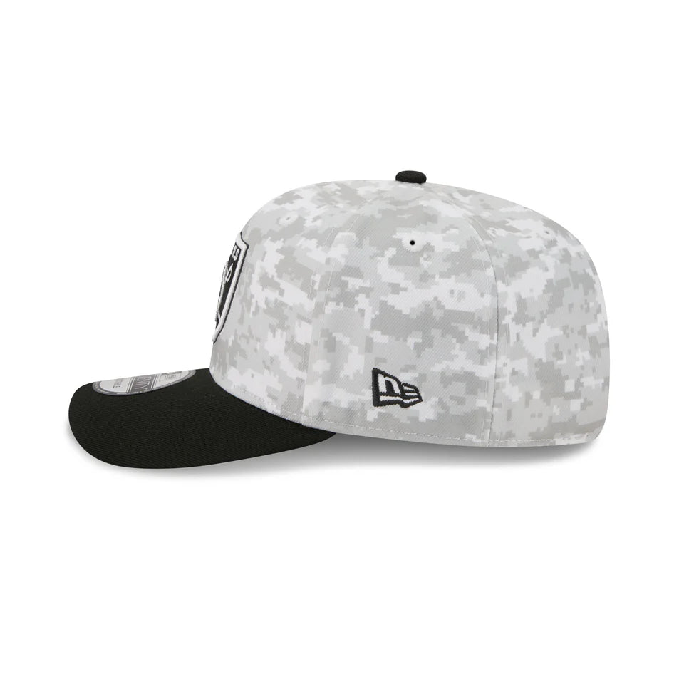 New Era Las Vegas Raiders Salute to Service 9SEVENTY Stretch-Snap Hat 2025