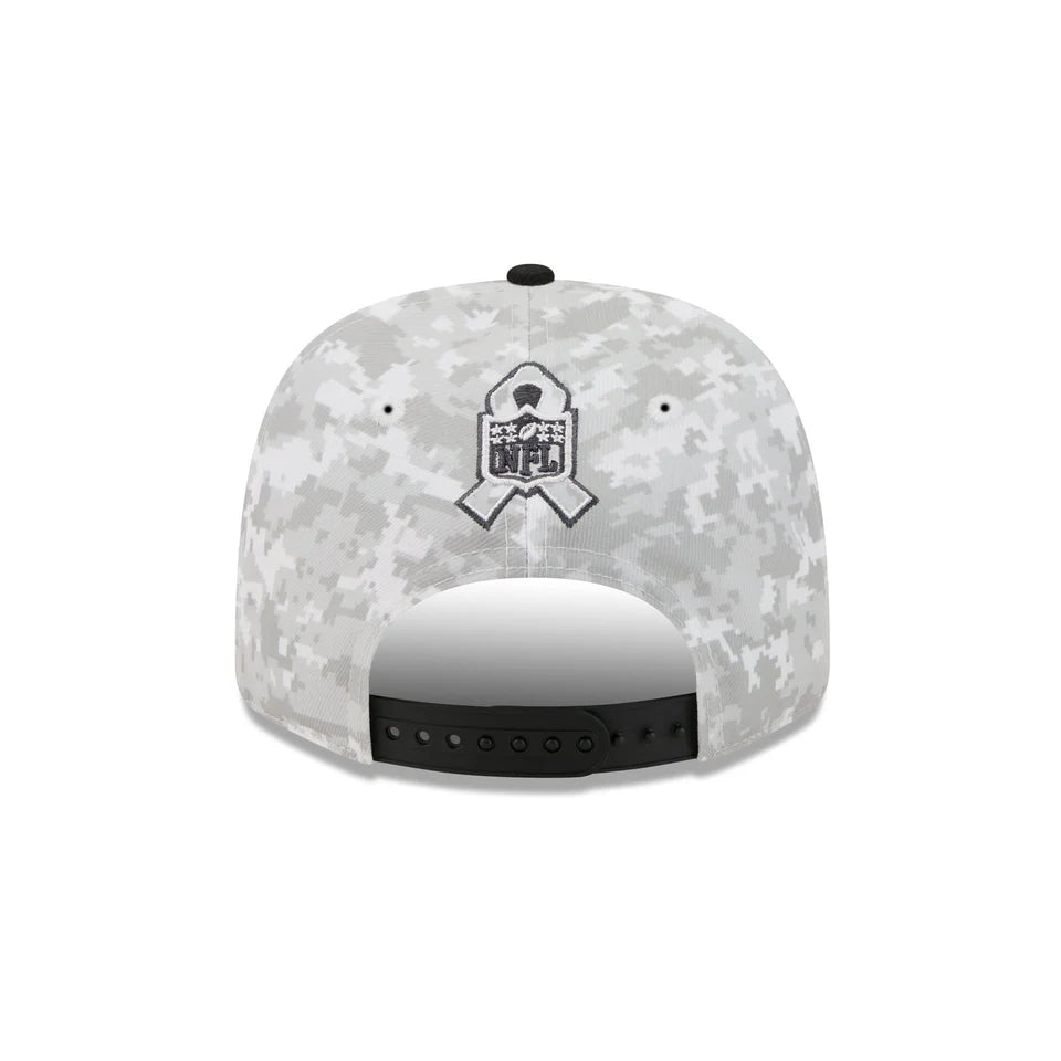 New Era Las Vegas Raiders Salute to Service 9SEVENTY Stretch-Snap Hat 2025