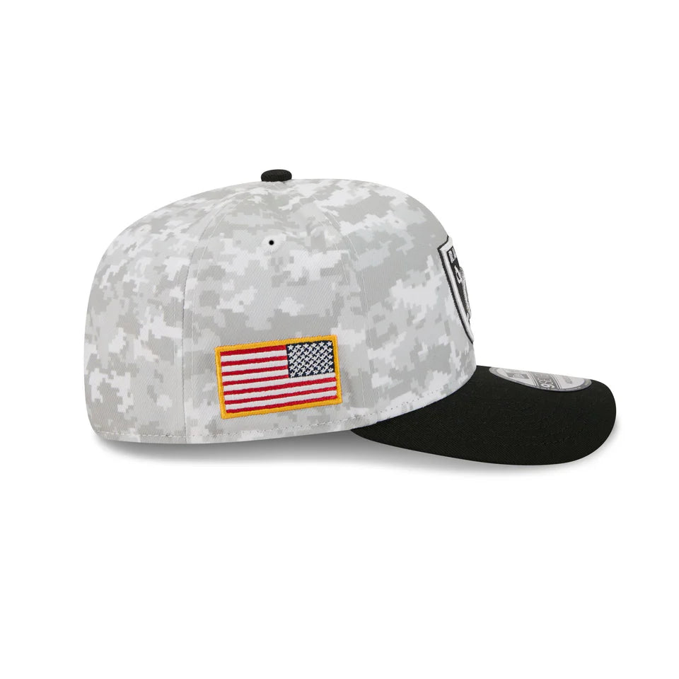 New Era Las Vegas Raiders Salute to Service 9SEVENTY Stretch-Snap Hat 2025