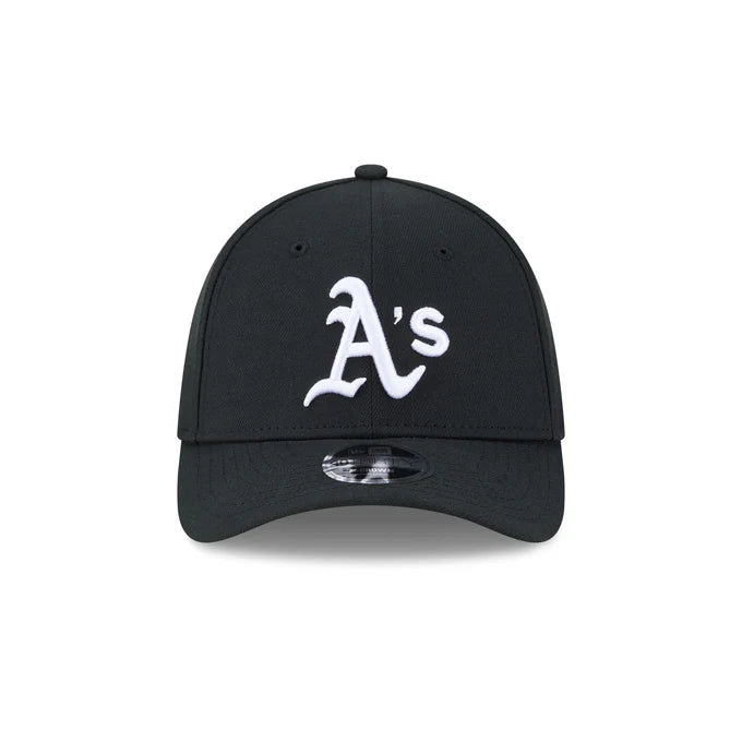 New Era Athletics 39THIRTY M-Crown A-Frame Stretch Fit Hat-Black/White