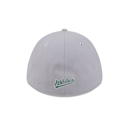 New Era Athletics 39THIRTY M-Crown Stretch Fit Hat-Gray