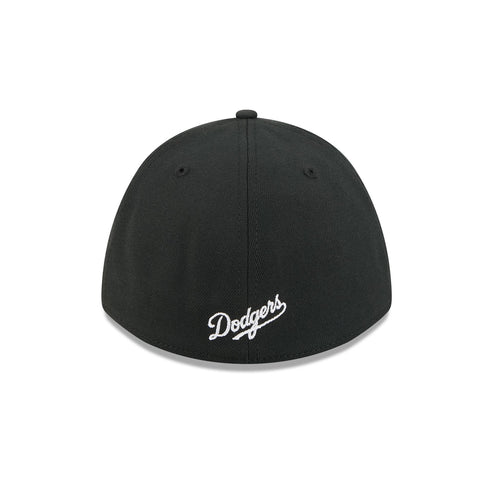 New Era Los Angeles Dodgers 39THIRTY M-Crown A-Frame Stretch Fit Hat-Black/White