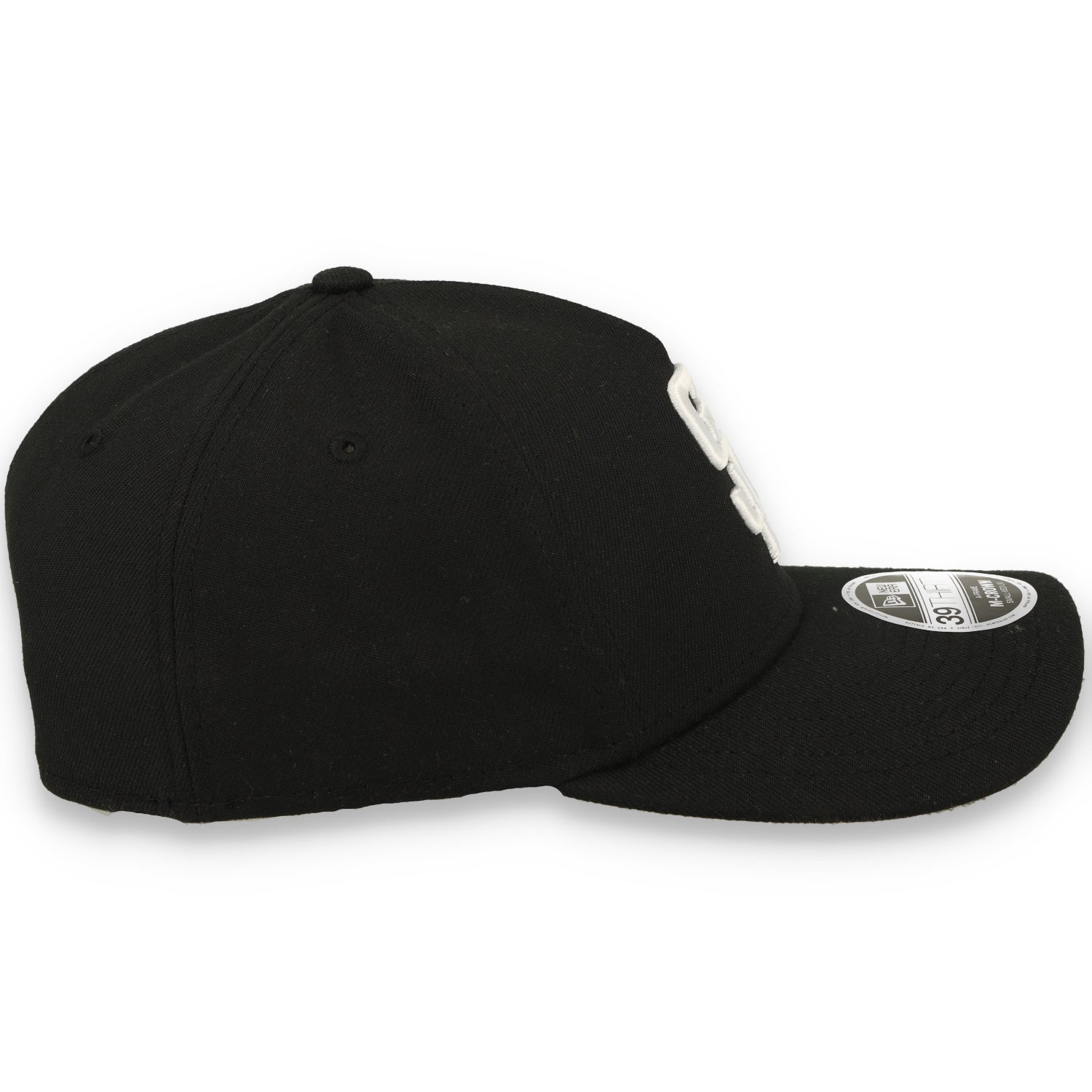 New Era San Diego Padres 39THIRTY M-Crown A-Frame Stretch Fit Hat-Black/White