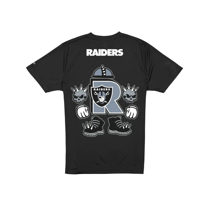 New Era Men's Las Vegas Raiders Cartoon Collection T-Shirt-Black