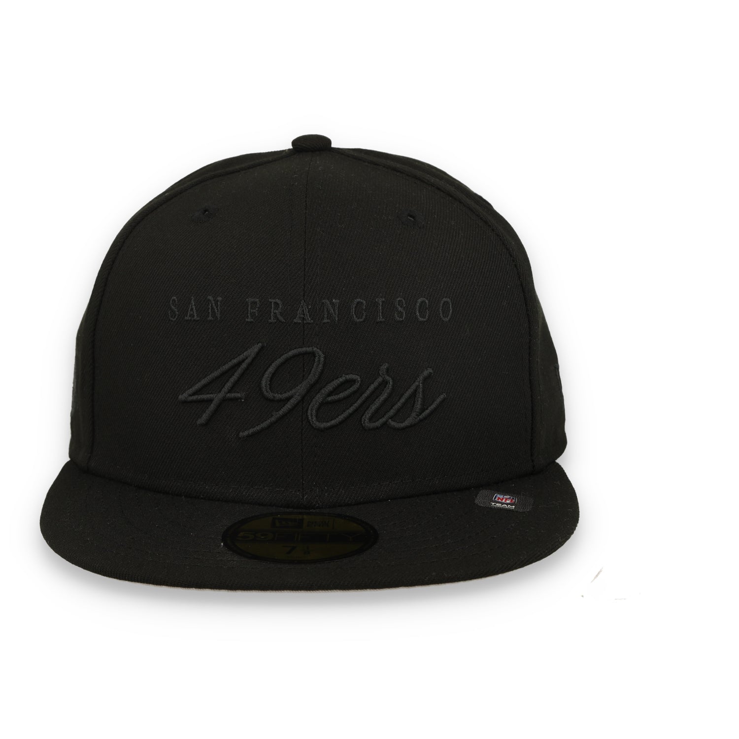 New Era San Francisco 49ers Scripted 59FIFTY Fitted Hat-Black