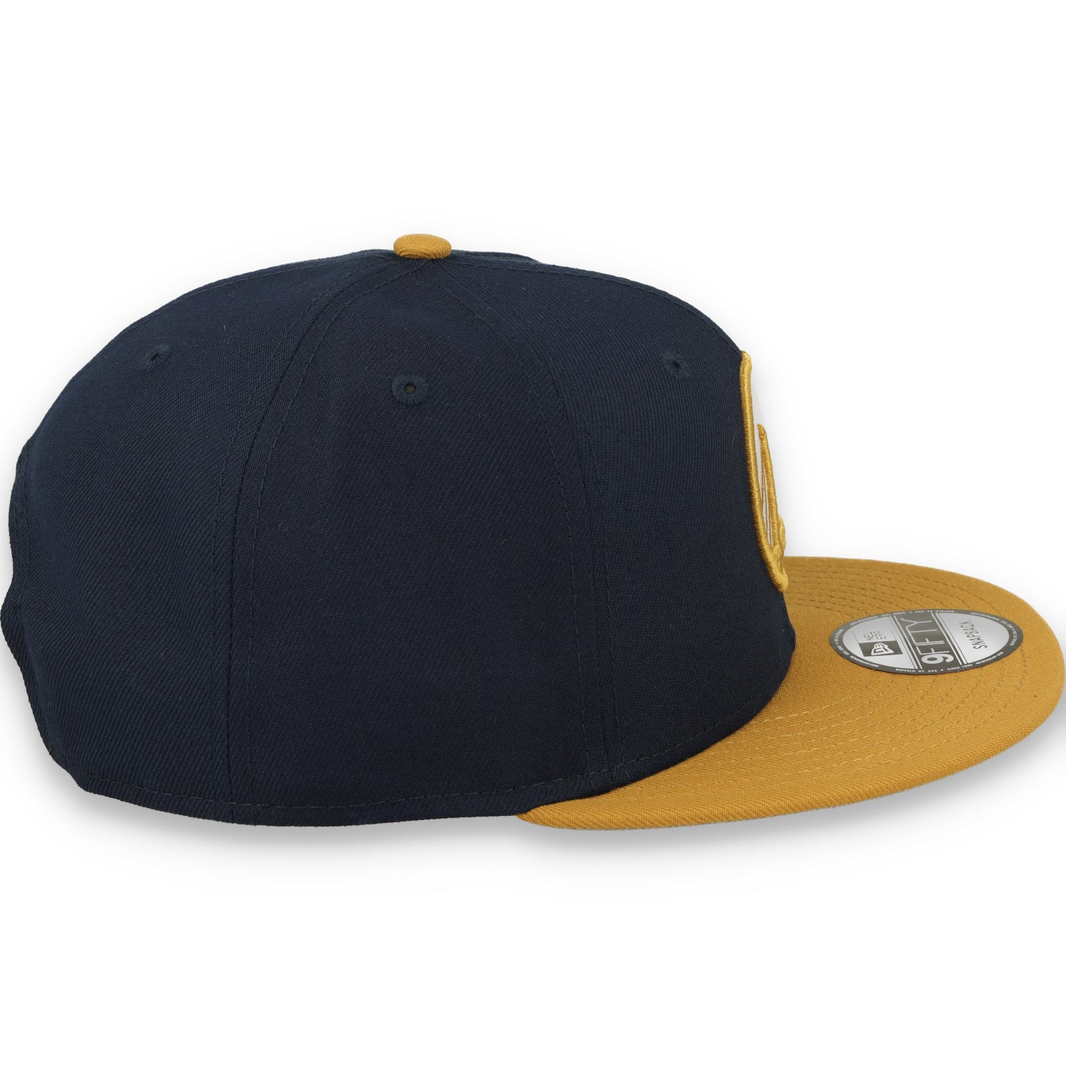 New Era Golden State Warriors Two-Tone Color Pack 9FIFTY Snapback Hat - Navy/Tan