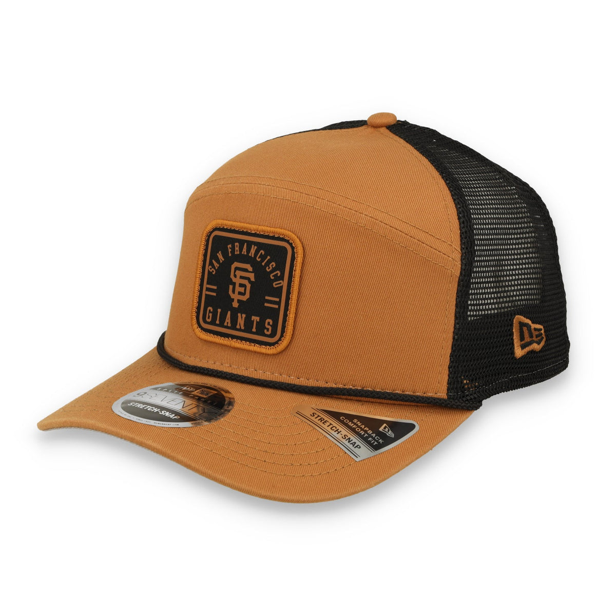 New Era San Francisco Giants Team Patch Split Panel 9SEVENTY Adjustable Trucker Hat