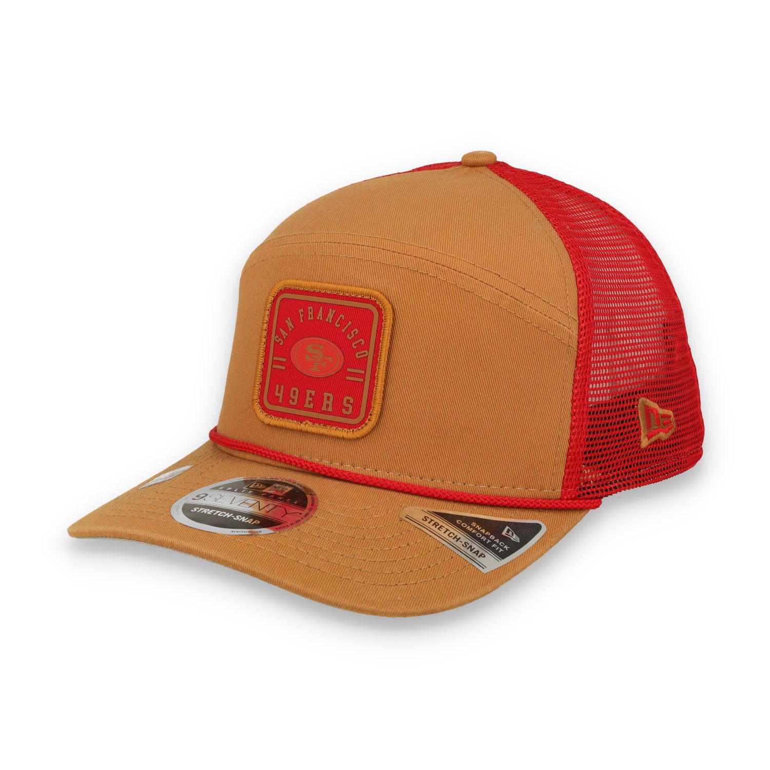 New Era San Francisco 49ers Injection Split Panel 9SEVENTY Trucker Stretch-Snap Hat