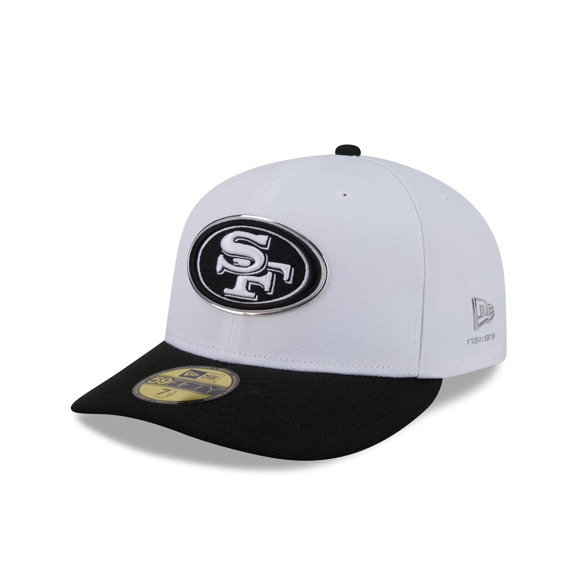 New Era San Francisco 49ers Black And White 2026 NFL Draft 59FIFTY Fitted Hat