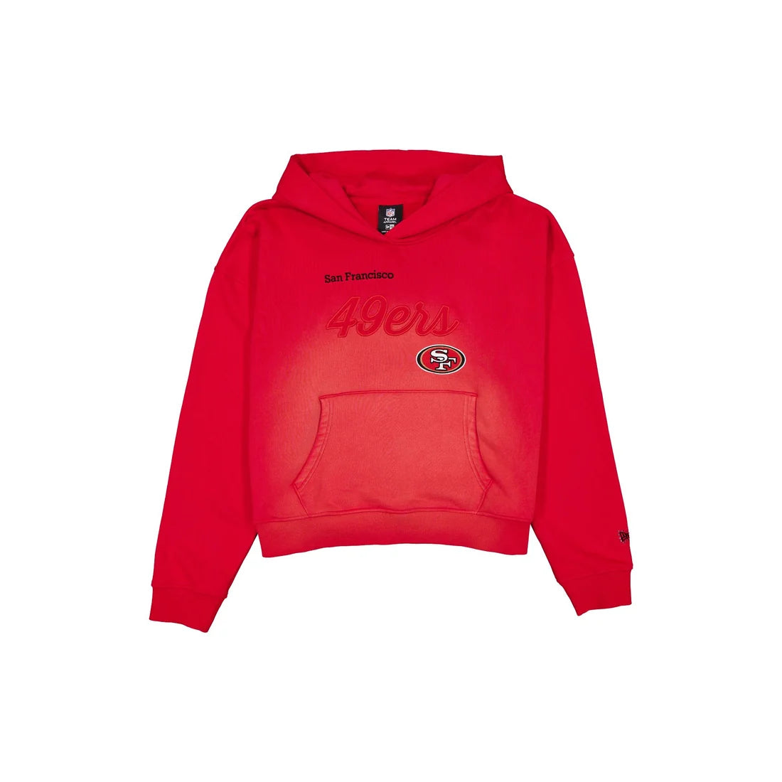 New Era San Francisco 49ers Women's Washed Cropped Hoodie