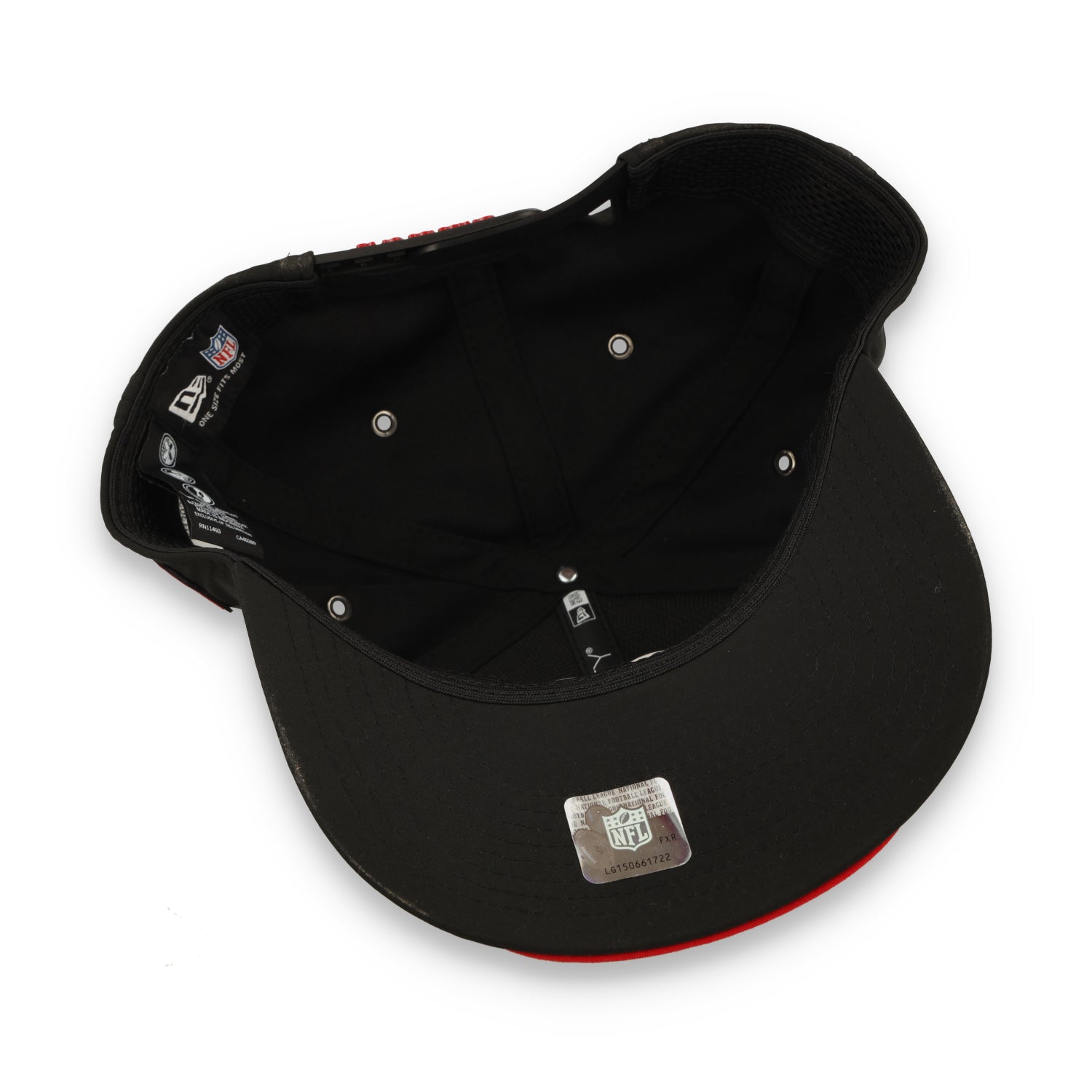 New Era San Francisco 49ers On-Field Performance 9SEVENTY Stretch -Snap Adjustable Hat-Black/Red