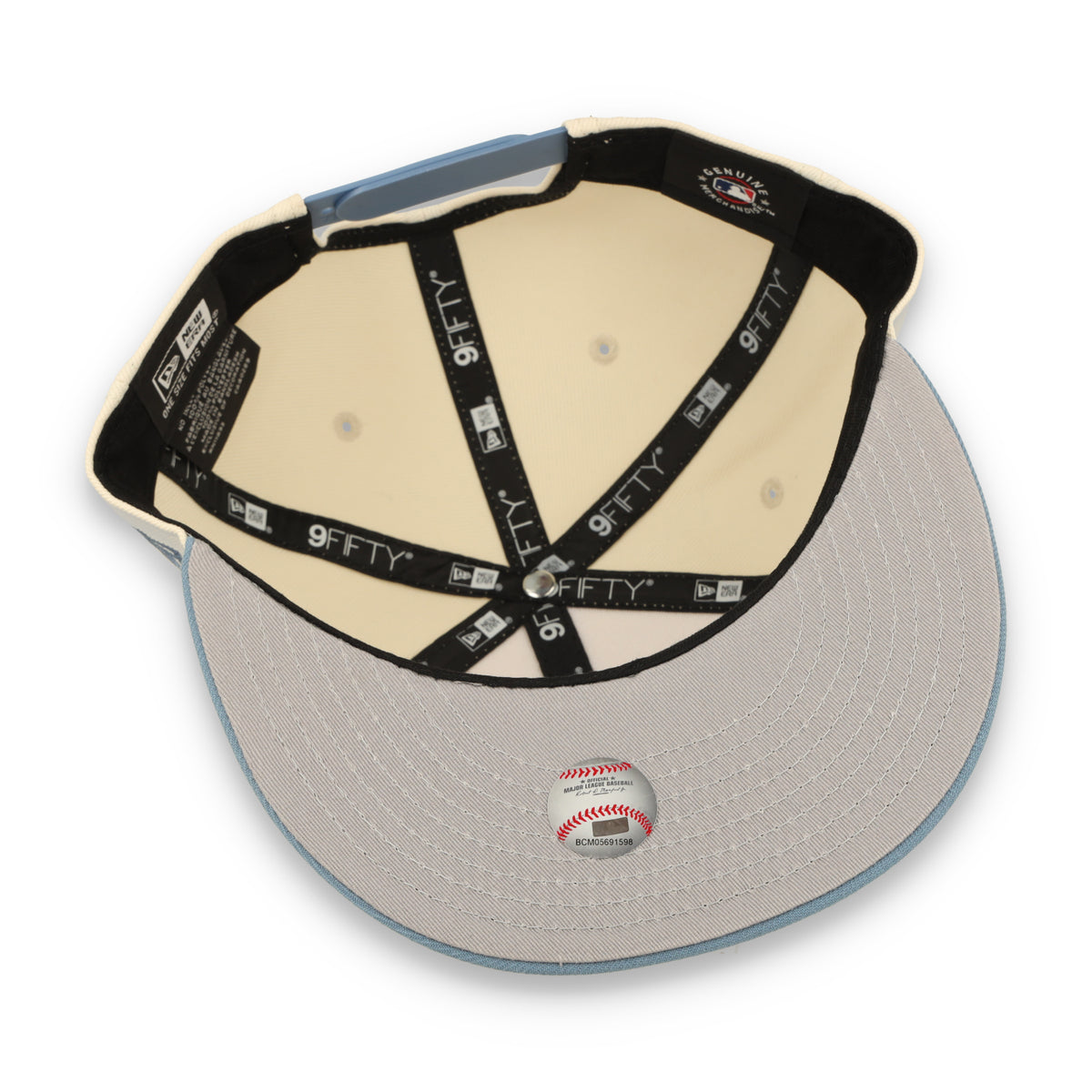 New Era New York Yankees 2-Tone Color Pack 9FIFTY Snapback Hat - Cream/Baby Blue