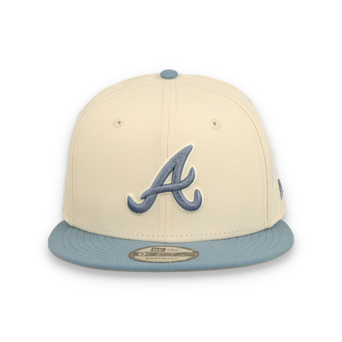 New Era Atlanta Braves 2-Tone Color Pack 9FIFTY Snapback Hat - Cream/Baby Blue