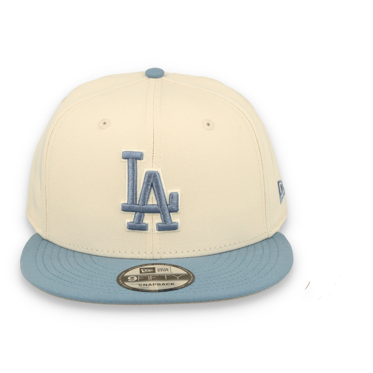 New Era Los Angeles Dodgers 2-Tone Color Pack 9FIFTY Snapback Hat - Cream/Baby Blue
