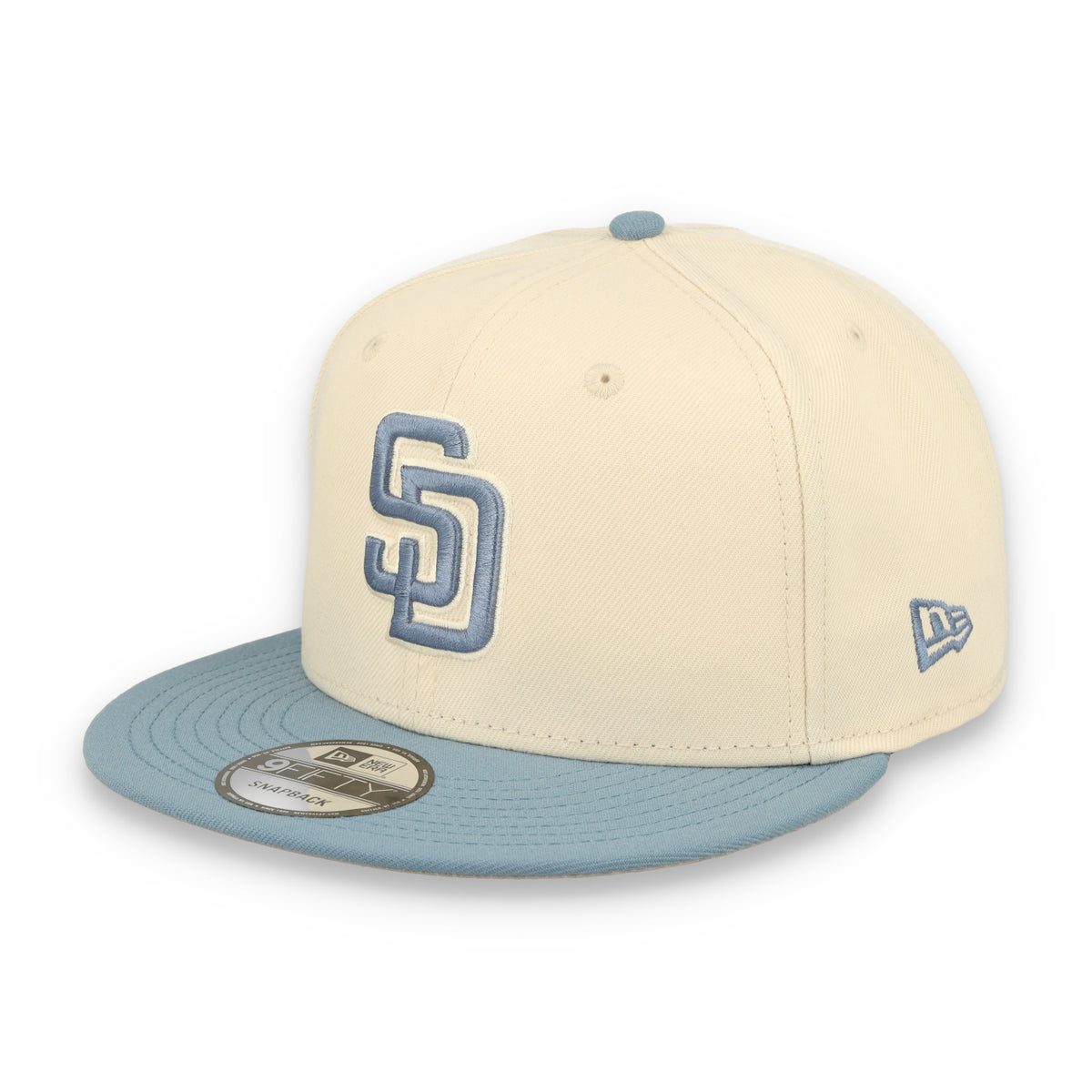 New Era San Diego Padres 2-Tone Color Pack 9FIFTY Snapback Hat - Cream/Baby Blue