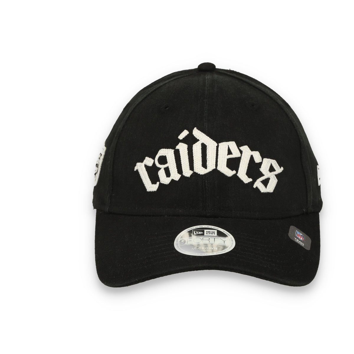 New Era Women's Las Vegas Raiders Gothic Font 9FORTY M-Crown Adjustable Hat