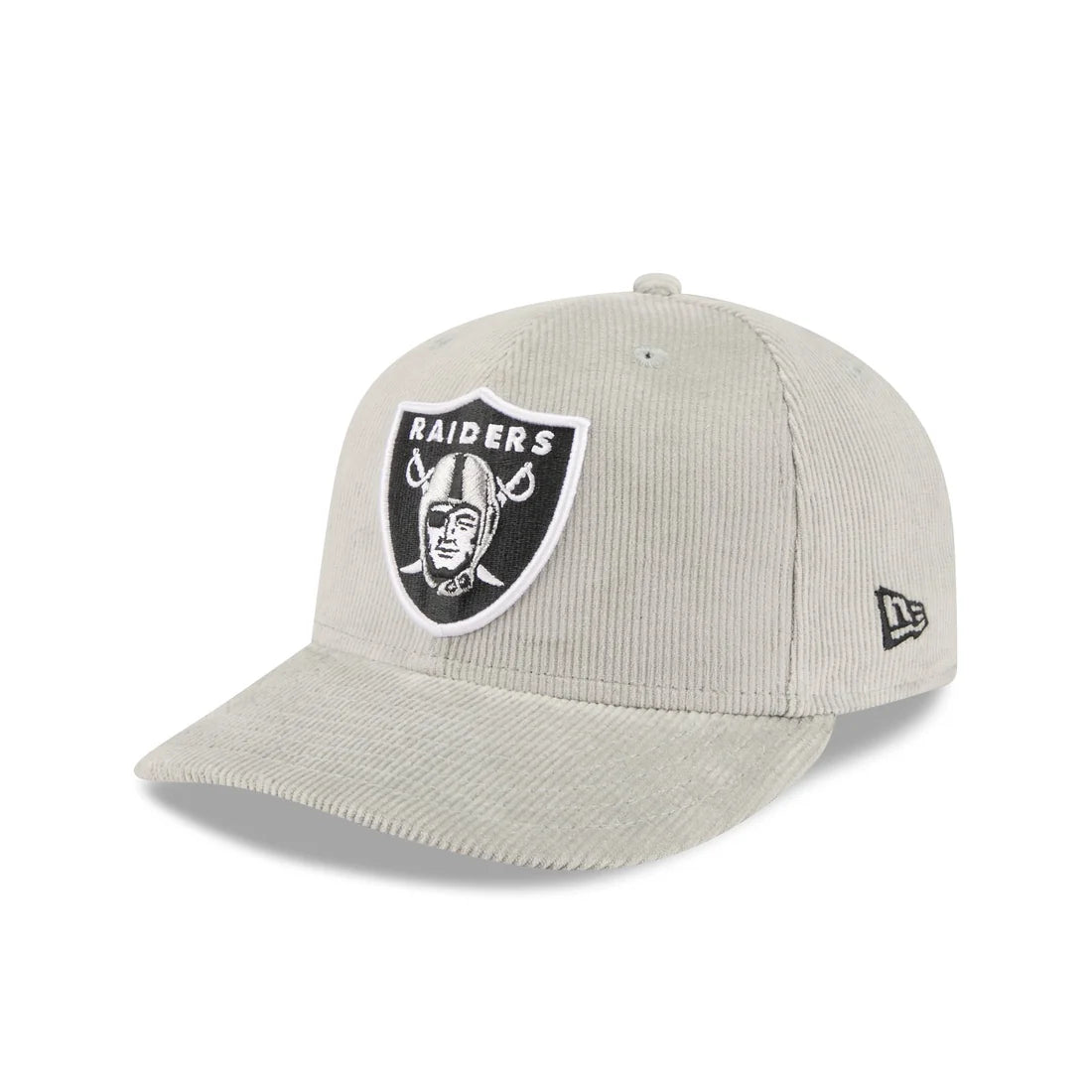 New Era Las Vegas Raiders Light Gray Corduroy 59FIFTY Fitted Hat