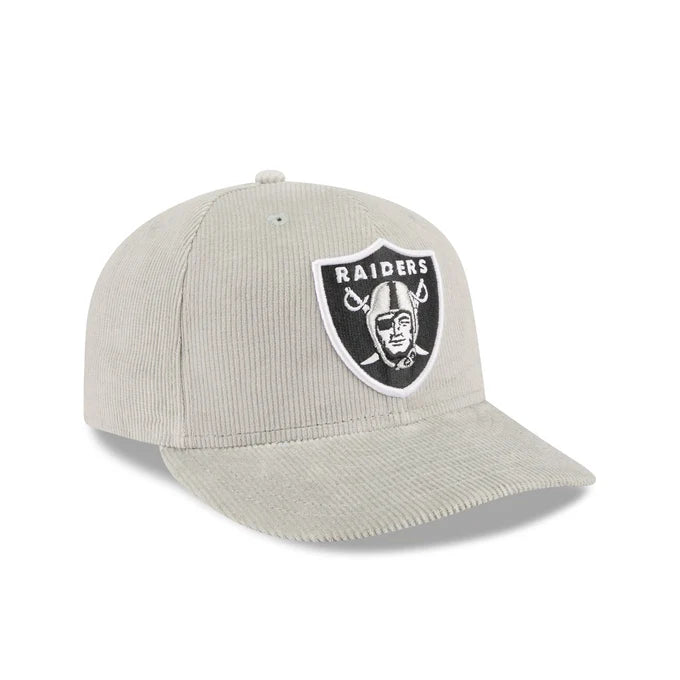 New Era Las Vegas Raiders Light Gray Corduroy 59FIFTY Fitted Hat