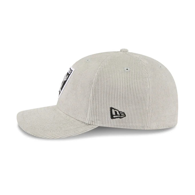 New Era Las Vegas Raiders Light Gray Corduroy 59FIFTY Fitted Hat