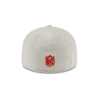 New Era San Francisco 49ers Light Gray Corduroy 59FIFTY Fitted Hat