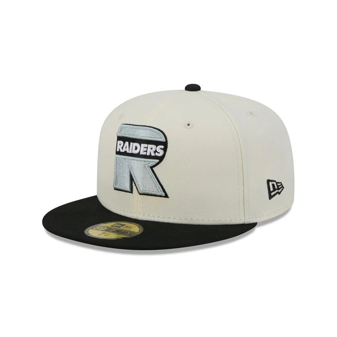 New Era Las Vegas Raiders Deceptor Chrome White 59FIFTY Fitted Hat