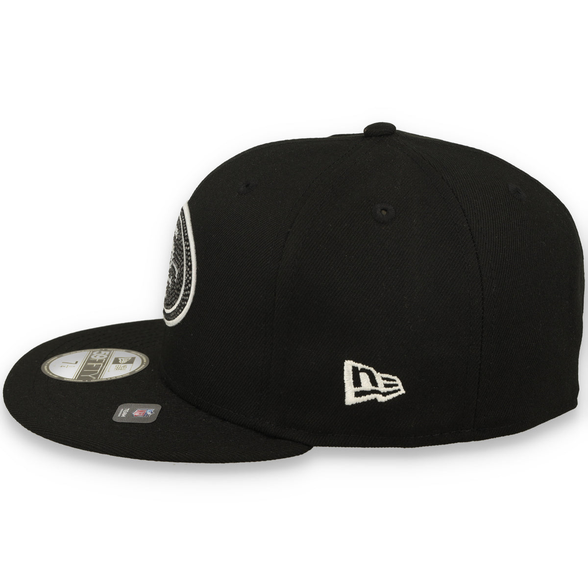 New Era San Francisco 49ers Rhinestone Badge 59FIFTY Fitted Hat - Black