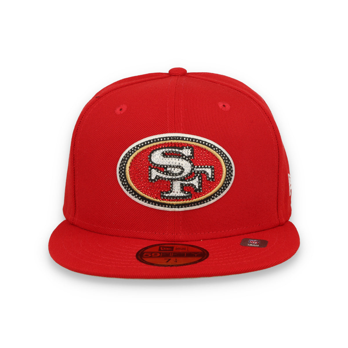 New Era San Francisco 49ers Rhinestone Badge 59FIFTY Fitted Hat - OTC